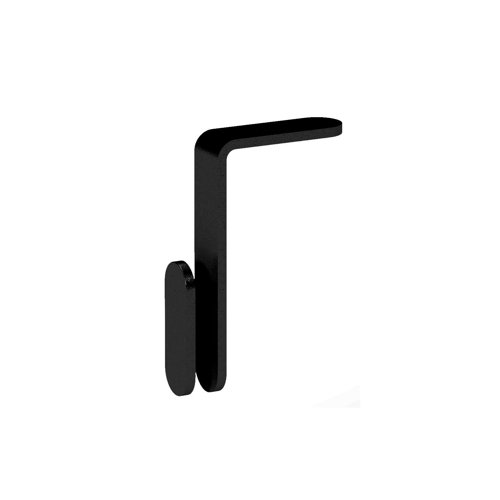 PET Screen bracket for Elev8 Desking - Black