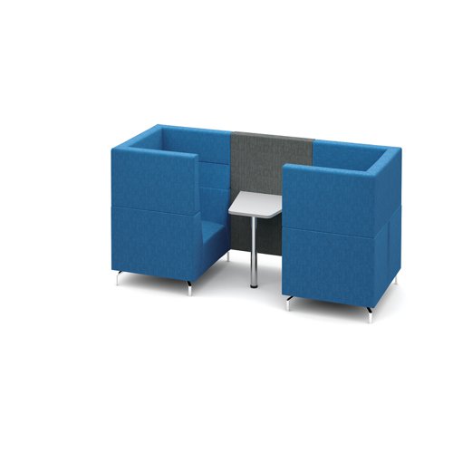 Alban Pod 2 person meeting booth with table - made to order
