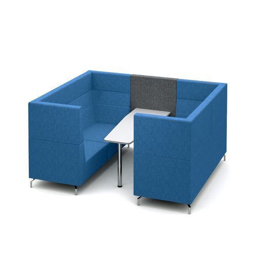 Alban Pod 6 person meeting booth with table - made to order