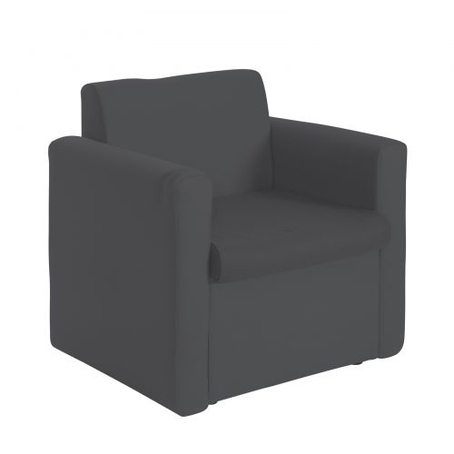 Alto Reception Chair Module Double Arm Charcoal ALT50004-C