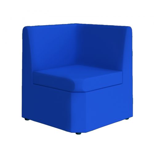 Blue Modular reception seating corner unit