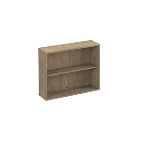 Anson executive surface mounted bookcase - barcelona walnut ANS-MBK-BW Buy online at Office 5Star or contact us Tel 01594 810081 for assistance