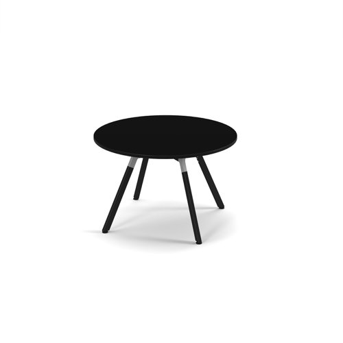 Anson executive circular meeting table with A-frame legs - Black | ANS-TBC12-BK | Dams International