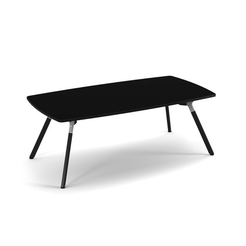 Anson executive rectangular conference table with A-frame legs - Black