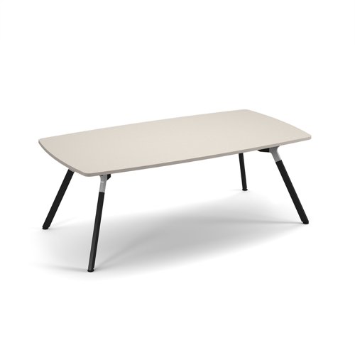 Anson executive rectangular conference table with A-frame legs - Light Grey