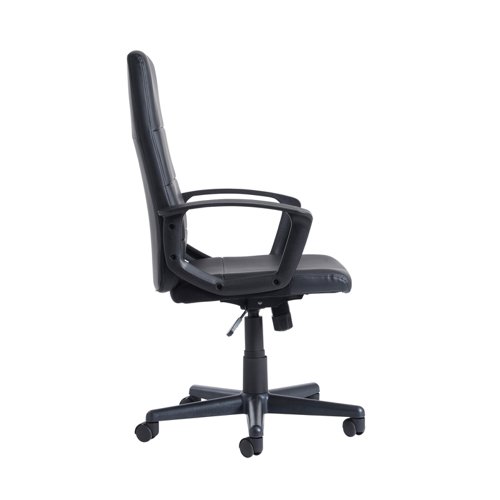 Ascona high back managers chair - black faux leather - ASC300T1