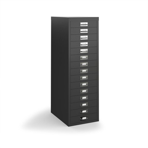 Bisley multi drawers with 15 drawers - black | B15MDK | Bisley