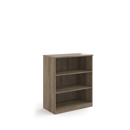Deluxe bookcase 1200mm high with 2 shelves - Nebraska Oak