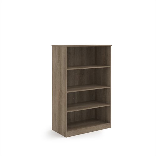 Deluxe bookcase 1600mm high with 3 shelves - Nebraska Oak