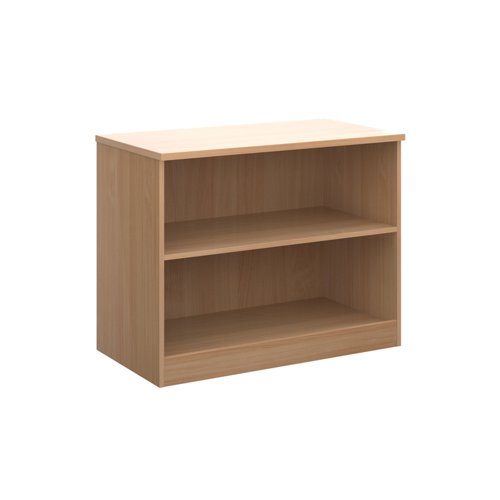 Deluxe bookcase 800mm high with 1 shelf - beech