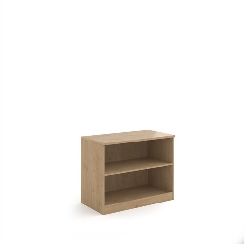 Deluxe bookcase 800mm high with 1 shelf - Kendal Oak