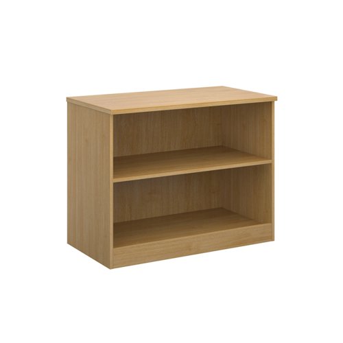 Deluxe bookcase 800mm high with 1 shelf - oak Bookcases BC8O