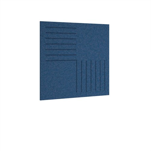 Bevelled Acoustic Ceiling - Wall Tiles 590w - Blue