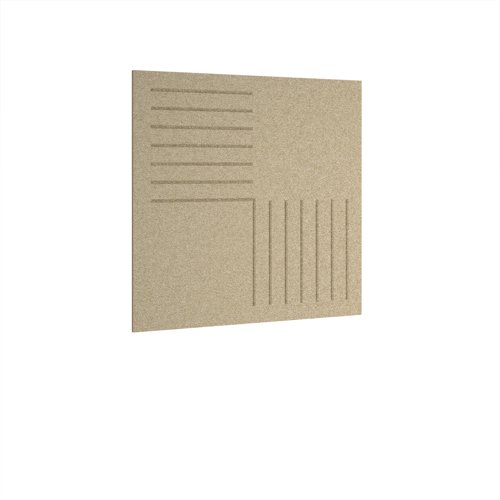 Bevelled Acoustic Ceiling - Wall Tiles 590w - Dark Camel