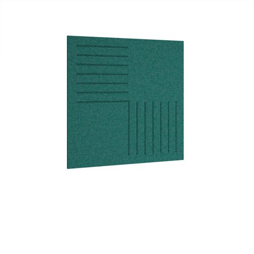 Bevelled Acoustic Ceiling - Wall Tiles 590w - Peacock Blue