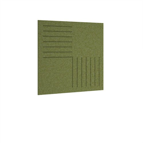 Bevelled Acoustic Ceiling - Wall Tiles 590w - Reed Green