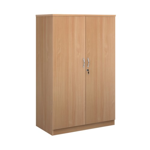 Deluxe Double Door Cupboard 1600mm High With 3 Shelves Beech