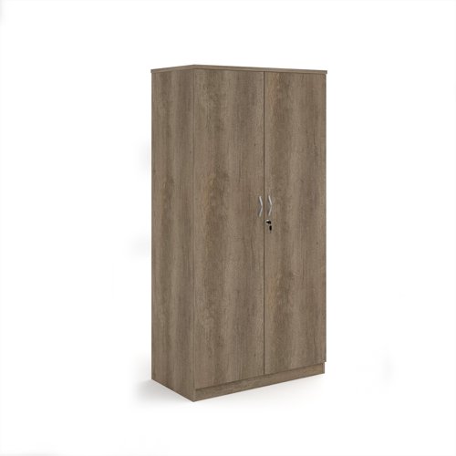 Deluxe double door cupboard 2000mm high with 4 shelves - Nebraska Oak