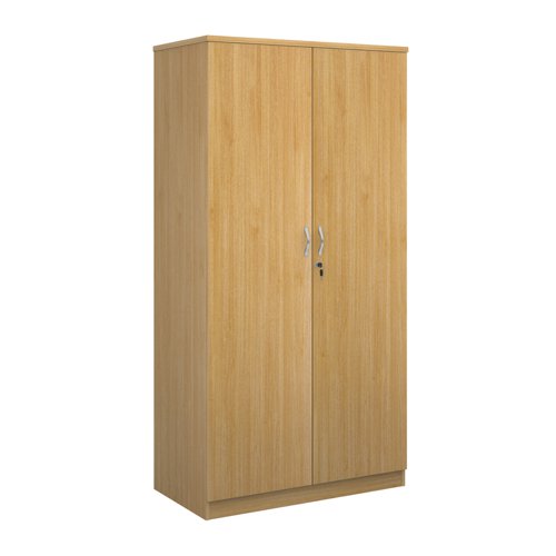 Deluxe double door cupboard 2000mm high with 4 shelves - oak Cupboards BD20O