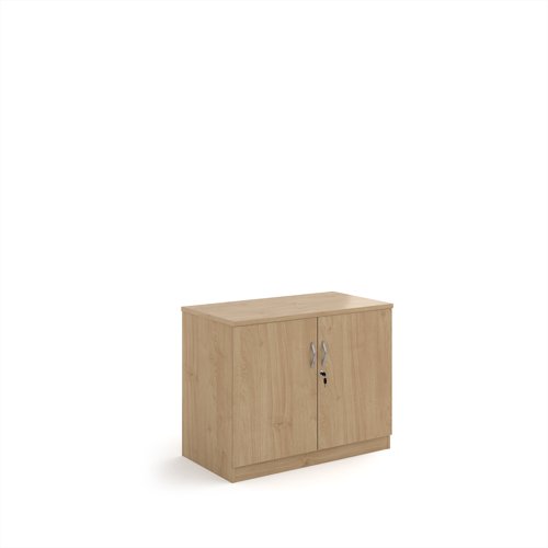 Deluxe double door cupboard 800mm high with 1 shelf - Kendal Oak