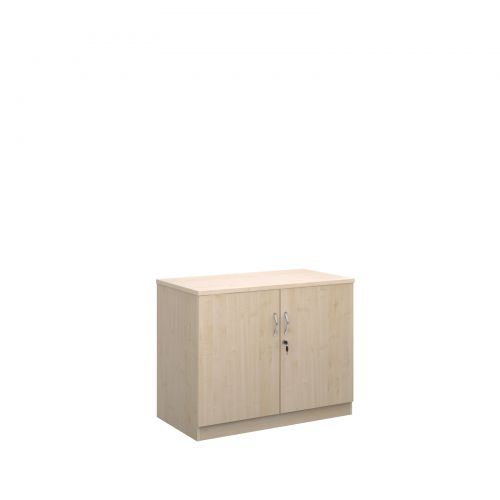 Deluxe double door cupboard 800mm high with 1 shelf - maple