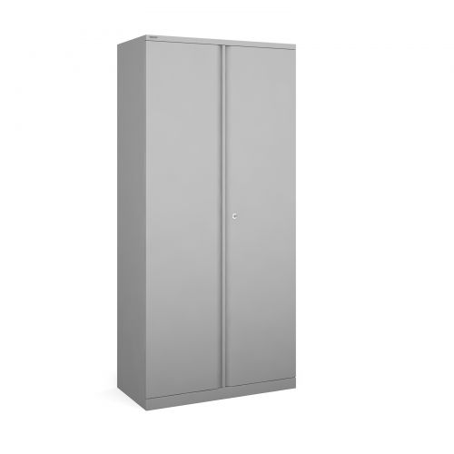 Bisley systems storage high cupboard 1970mm high - silver