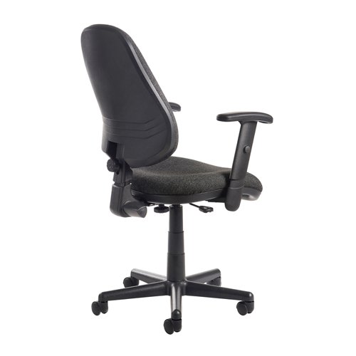 Bilbao fabric operators chair with adjustable arms - charcoal BIL309B1-C Buy online at Office 5Star or contact us Tel 01594 810081 for assistance