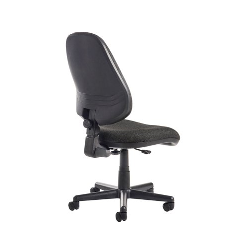 Bilbao fabric operators chair with no arms - charcoal