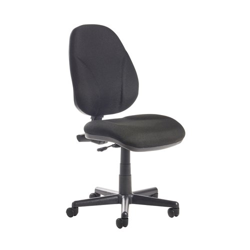 Bilbao Fabric Operators Chair With, Office Chair No Arms Lumbar Support