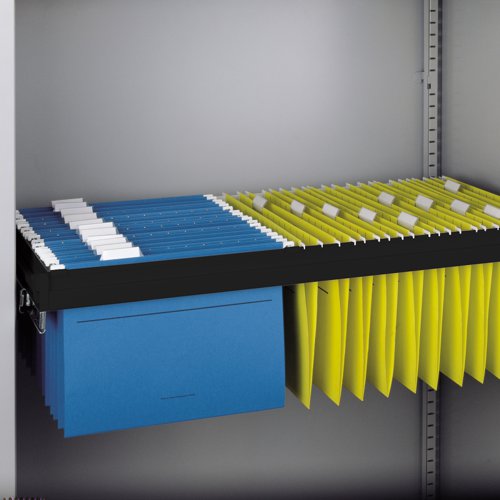 Roll out filing frame for Bisley systems storage cupboards and tambours - black BROSF Buy online at Office 5Star or contact us Tel 01594 810081 for assistance