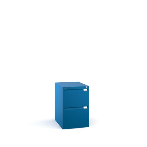 Bisley 2 drawer BS filing cabinet 711mm - blue