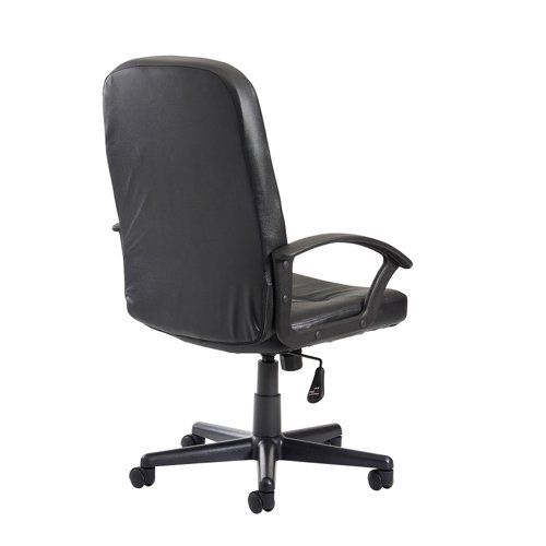 Cavalier managers chair - black leather faced