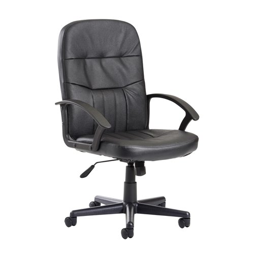 CAV300T1 Cavalier managers chair - black leather faced