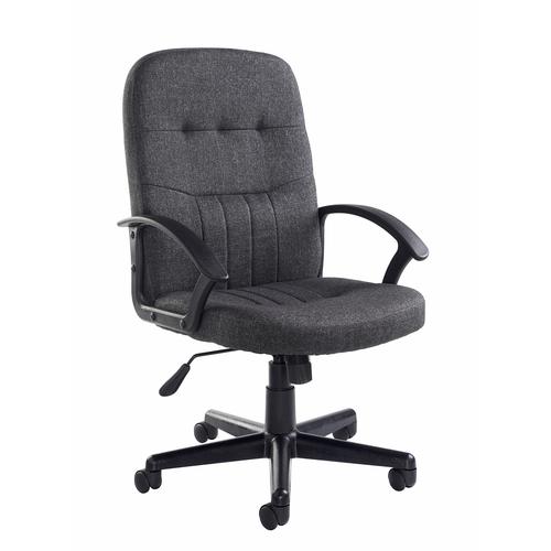 Cavalier fabric managers chair - charcoal