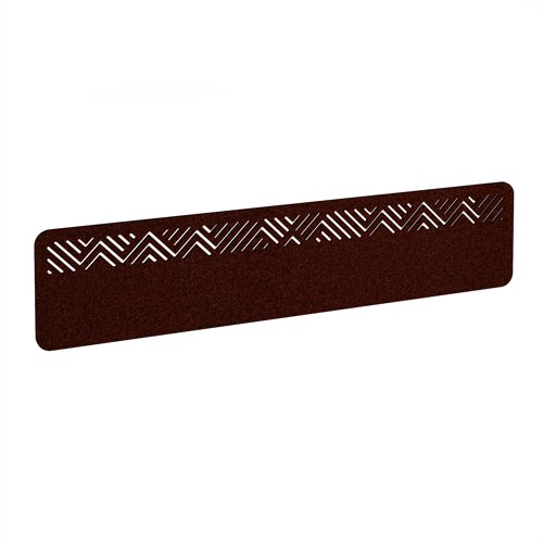 Chevron Acoustic Desktop Screen 1800w - Maroon