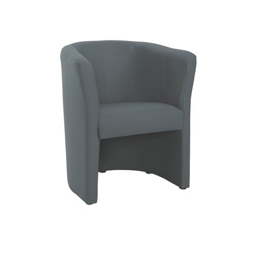 Celestra single seat tub chair 700mm wide - elapse grey