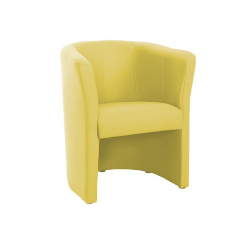 Celestra single seat tub chair 700mm wide - lifetime yellow