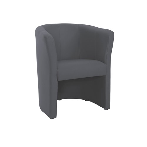 Celestra single seat tub chair 700mm wide - present grey