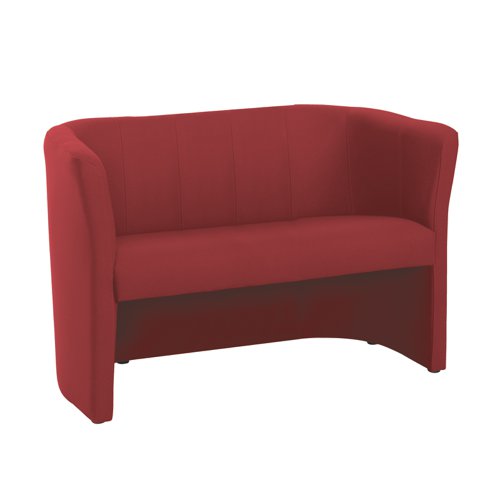 Celestra two seater sofa 1300mm wide - extent red