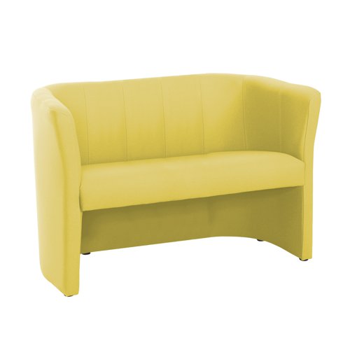 Celestra two seater sofa 1300mm wide - lifetime yellow