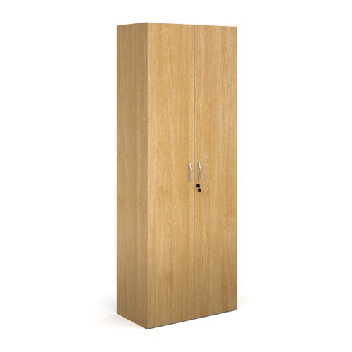 CFHCU-O Contract double door cupboard 2030mm high with 4 shelves - oak