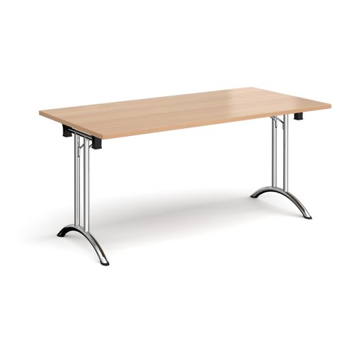 Rectangular folding leg table with curved feet Meeting Tables M-CFL1800