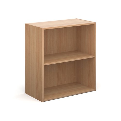 Contract bookcase 830mm high with 1 shelf - beech