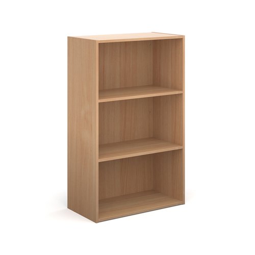 CFMBC-B Contract bookcase 1230mm high with 2 shelves - beech