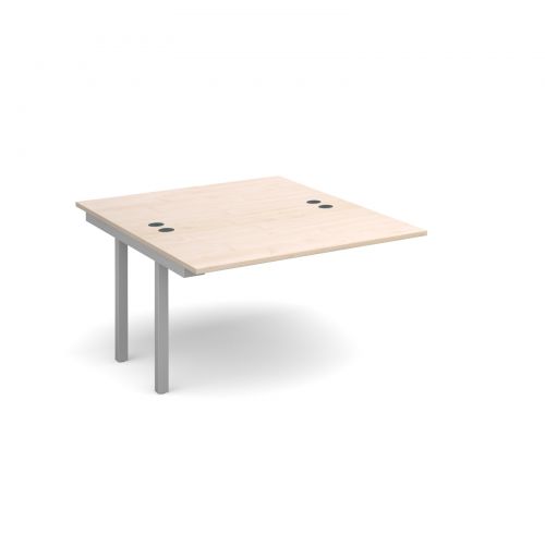 Connex add on units back to back 1200mm x 1600mm - silver frame, maple top