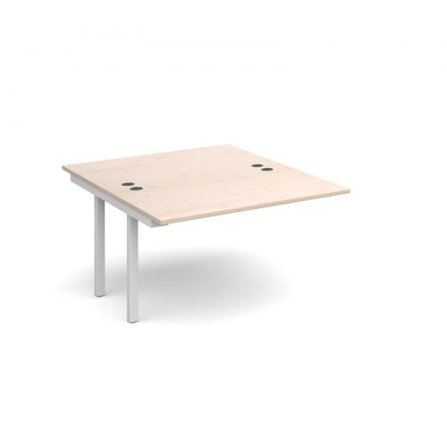 Connex add on units back to back 1200mm x 1600mm - white frame, maple top