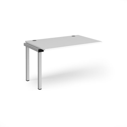 Connex add on unit single 1200mm x 800mm - silver frame, white top