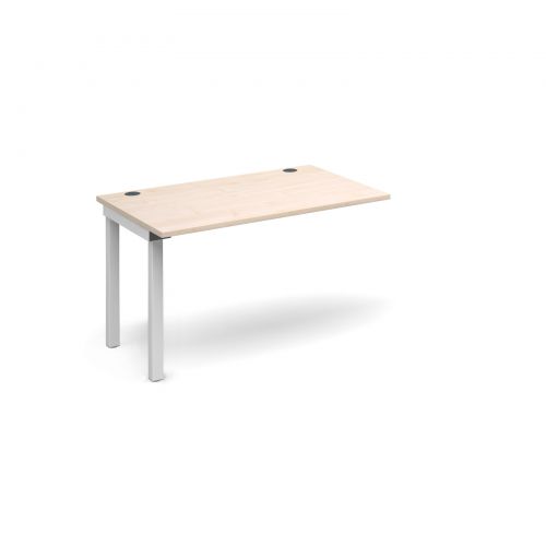 Connex add on unit single 1200mm x 800mm - white frame and maple top