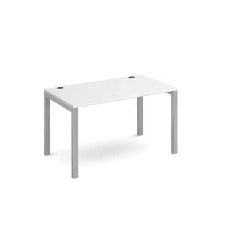 Connex starter unit single 1200mm x 800mm - silver frame and white top