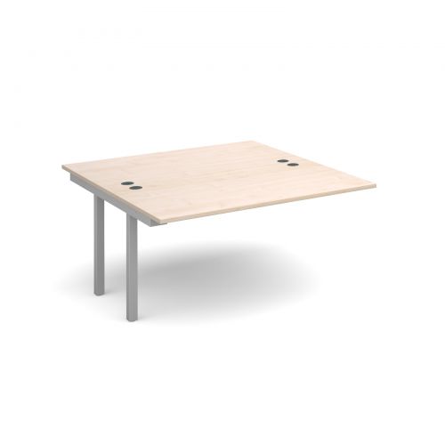 Connex add on units back to back 1400mm x 1600mm - silver frame, maple top